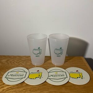 Set of Masters reusable cups and coasters